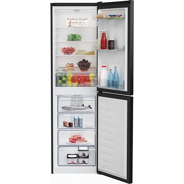 Beko Plc CCFM3582B 54cm Frost Free Fridge Freezer - Black