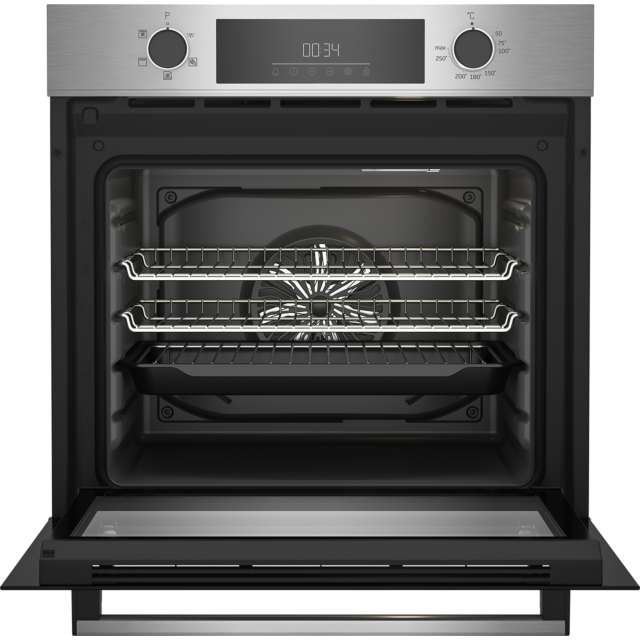 Beko CIFY81X 60Cm Intergrated Stainless Steel Single Fan Oven With Aeroperfect Technology