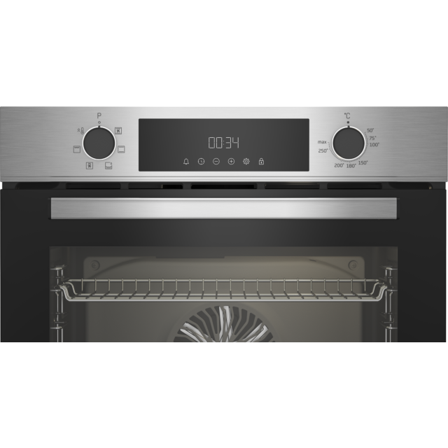 Beko CIMY91X 60Cm Integrated Stainless Steel Single Multi-Function Oven With Large Oven Capacity, Ae