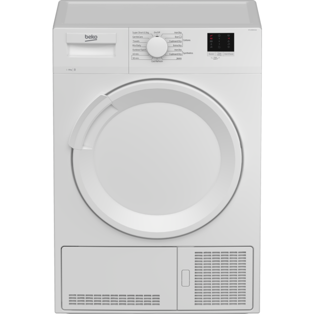 Beko DTLCE80041W 8kg Condenser Tumble Dryer - White