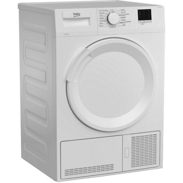 Beko DTLCE80041W 8kg Condenser Tumble Dryer - White