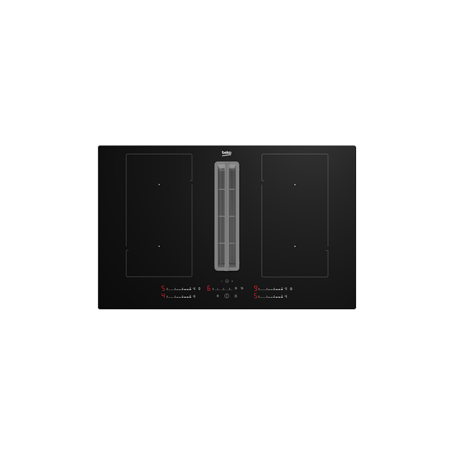 Beko HIXI84700UP 82cm Black Hob Extractor with Slider Control