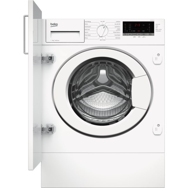 Beko Plc WTIK74151F 7kg 1400rpm Integrated RecycledTubâ„¢ Washing Machine - White