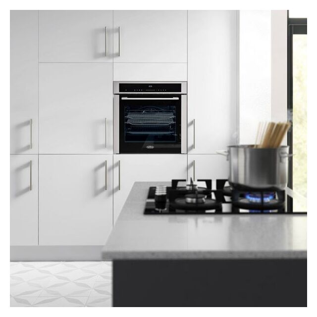 Belling 444411401  BI603MFPY 59.5cm Built In Electric Single Oven - Stainless Steel