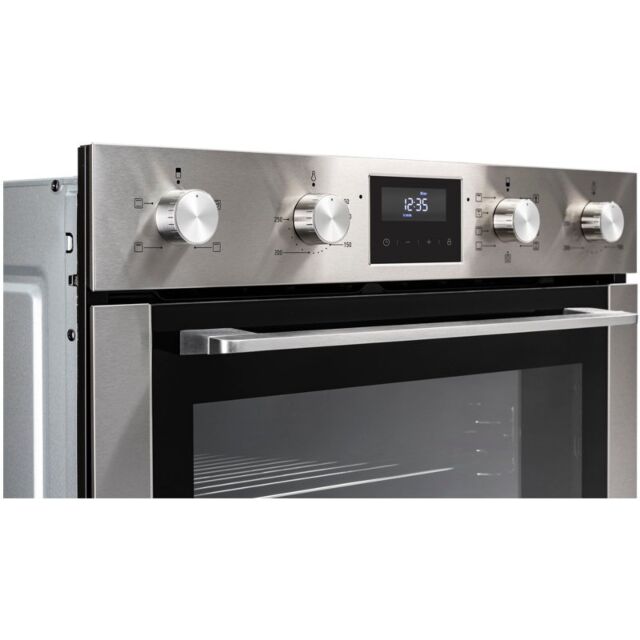 Belling 444411402  BI903MFC 59.4cm Built In Electric Double Oven - Stainless Steel
