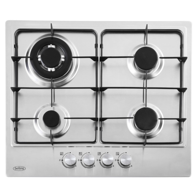 Belling 444411635  GHU603RI 60cm Gas Hob - Stainless Steel
