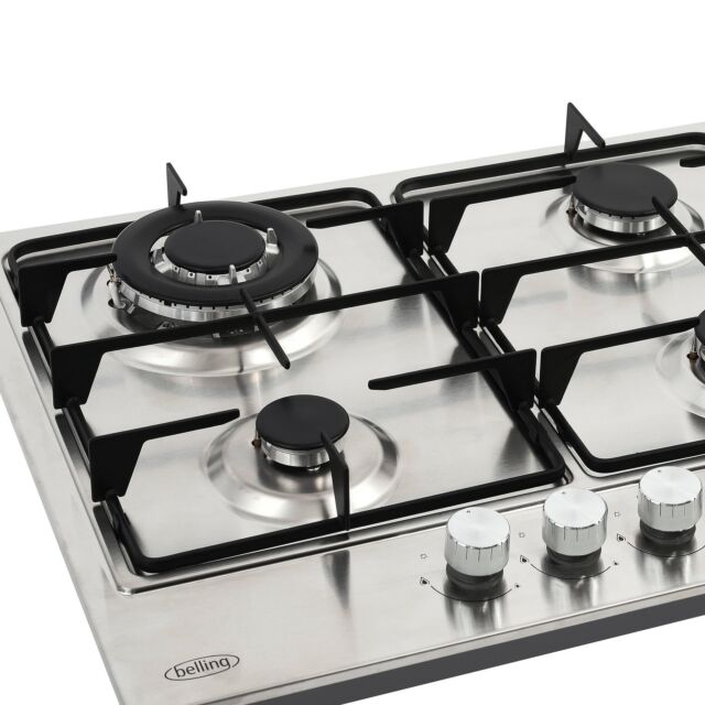 Belling 444411635  GHU603RI 60cm Gas Hob - Stainless Steel