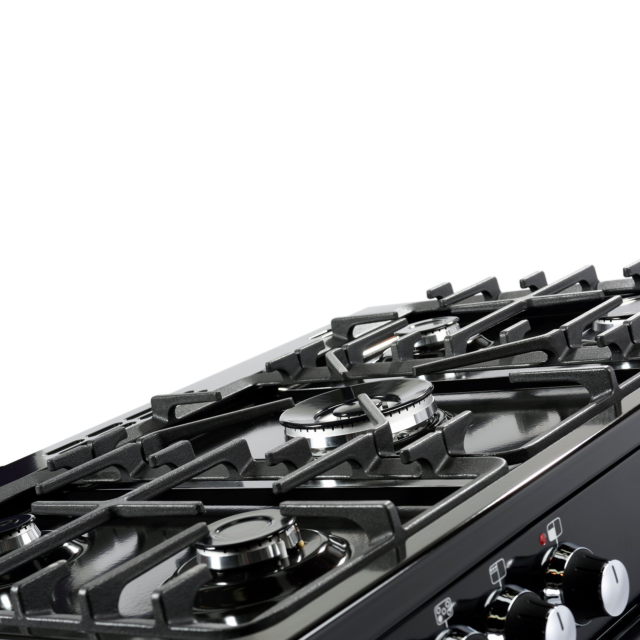 Belling 444444071 Cookcentre 90DFT Dual Fuel Range Cooker - Black