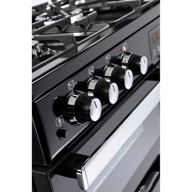 Belling 444444071 Cookcentre 90DFT Dual Fuel Range Cooker - Black