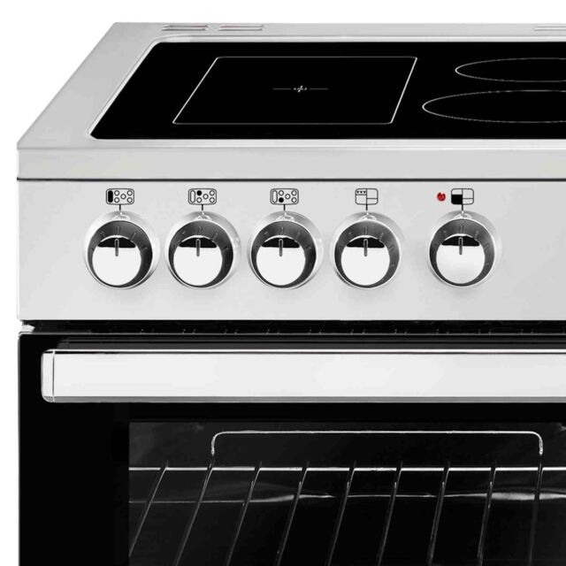 Belling 444444085  100E 99.6cm Electric Rangecooker with Triple Oven and Ceramic Hob - Stainless Steel