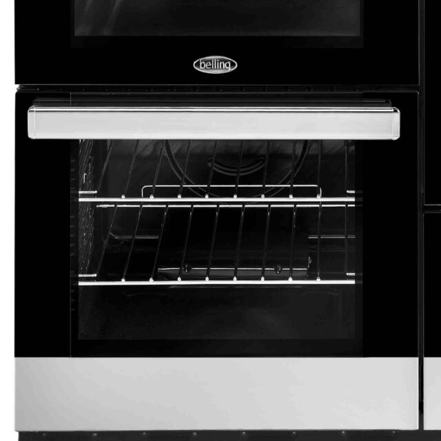 Belling 444444094  110DFT 110cm Dual Fuel Rangecooker with Double Oven and Gas Hob - Stainless Steel
