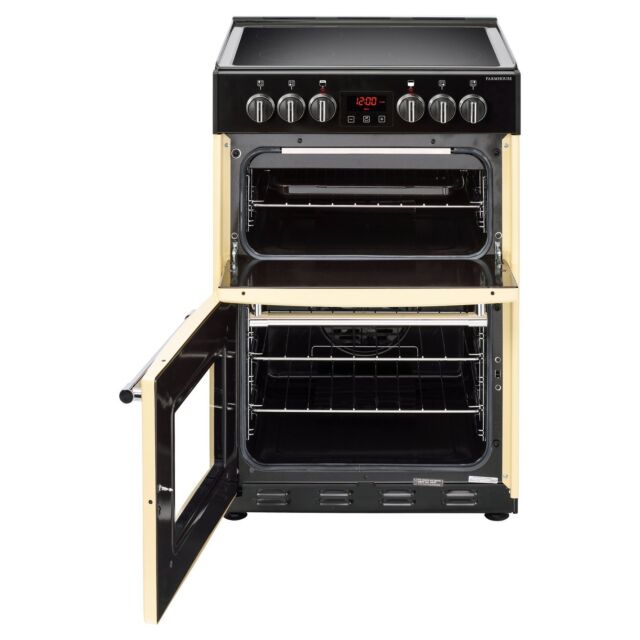Belling 444444710 60cm Electric Range Cooker with Ceramic Hob - Cream