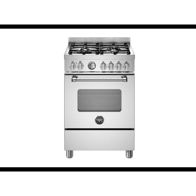 Bertazzoni MAS64L1EXC Master 60cm Range Cooker Single Oven Dual Fuel Stainless Steel