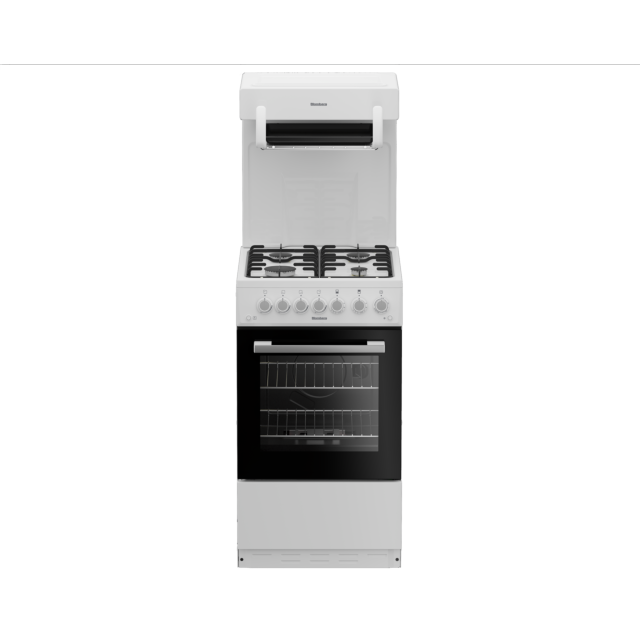 Blomberg GGS9151W 50Cm Single Oven Gas Cooker With Eye Level Grill - White