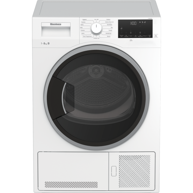 Blomberg LTK38020W 8kg Condenser Tumble Dryer - White