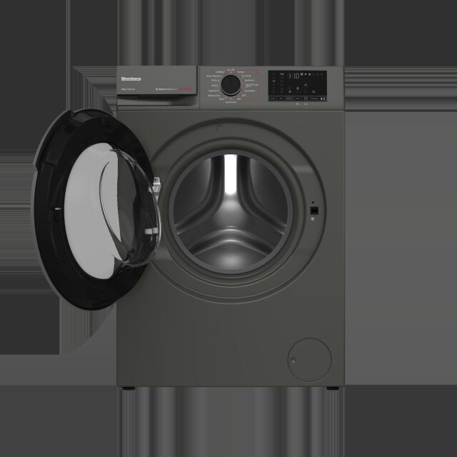 Blomberg LWA18461G 8kg 1400 Spin RecycledTub Washing Machine - Graphite