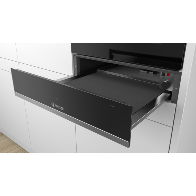 Bosch BIC510NS0B 14cm high, warming drawer, 3 settings, push-pull opening