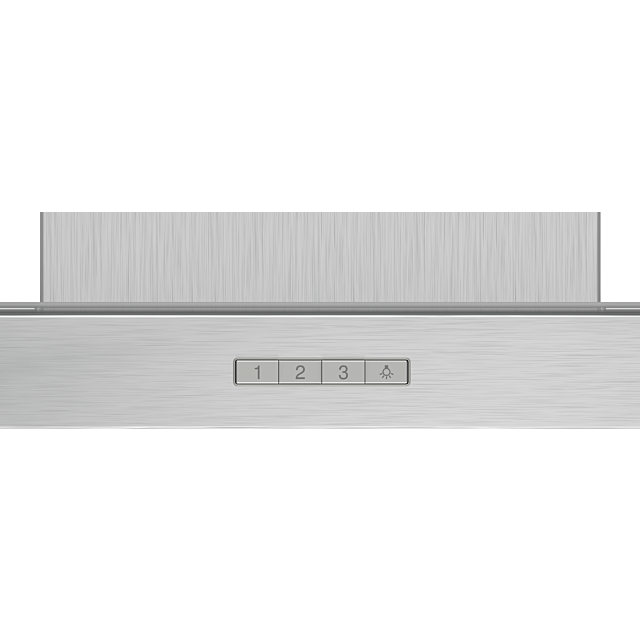Bosch DWG64BC50B 60cm wide, Straight Glass Canopy, push buttons, 3 speeds, LED lights. Optional Clea