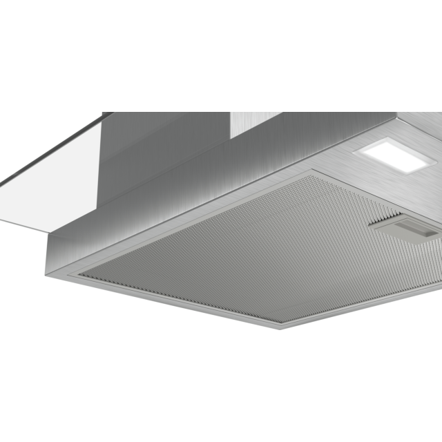 Bosch DWG64BC50B 60cm wide, Straight Glass Canopy, push buttons, 3 speeds, LED lights. Optional Clea