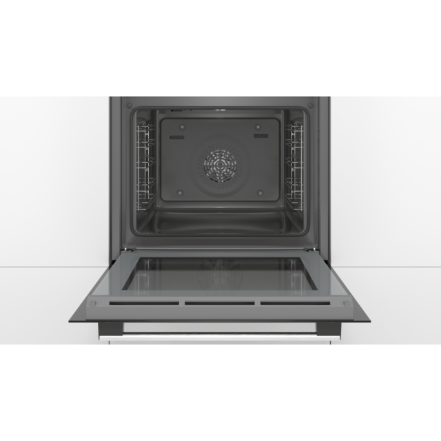 Bosch HBS534BS0B 59.4Cm Built In Electric Single Oven With 3D Hot Air, 60Cm - Stainless Steel