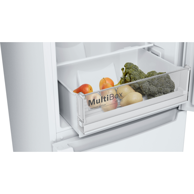 Bosch KGN34NWEAG 186x60 NoFrost fridge freezer, MultiBox, 4 glass safety shelves, MultiAirflow, 3 fu