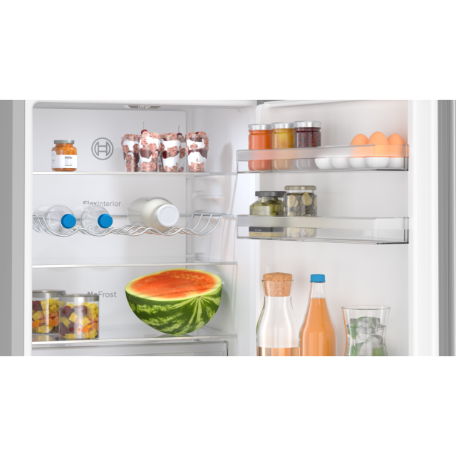 Bosch KGN362LDFG 60cm 70/30 Frost Free Fridge Freezer - Inox-look