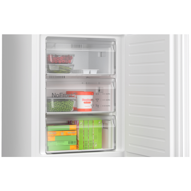 Bosch KGN362WDFG Bosch Series 4 Nofrost Freestanding 60/40 Fridge Freezer, 186 X 60Cm - White 