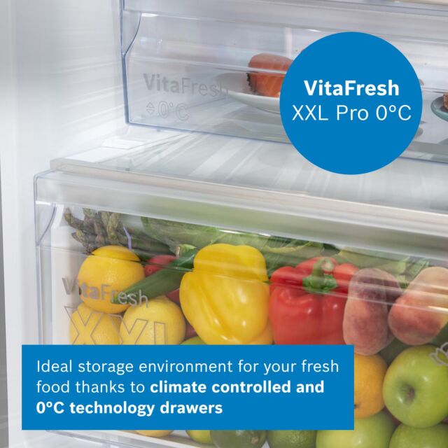 Bosch KGN392LDFG 60cm 70/30 Fridge Freezer - Inox