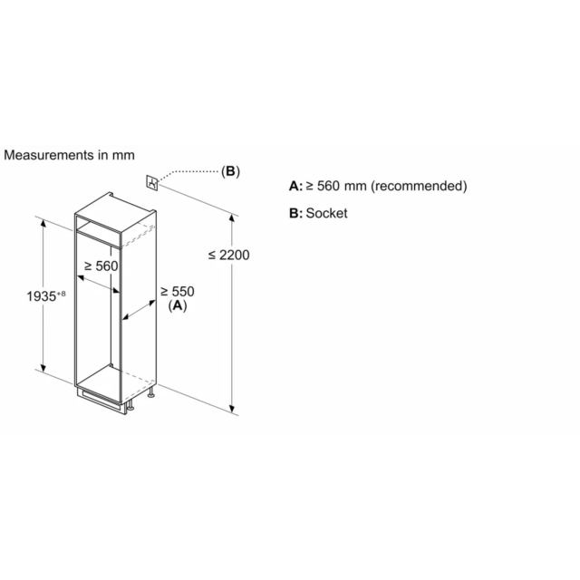 Bosch KIN96NSE0G Integrated Fridge Freezer