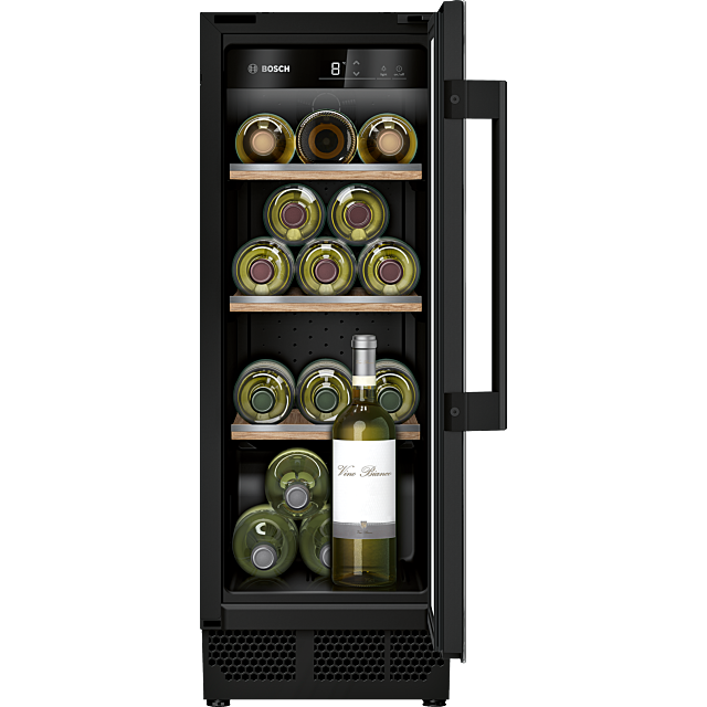 Bosch KUW20VHF0G 82X30 under counter wine cabinet with front recess to allow for plinth installation