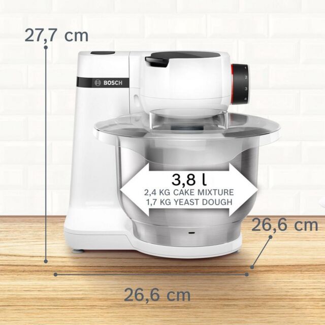 Bosch MUMS2EW00G Serie 2 3.8 litre 700W Stand Mixer - White
