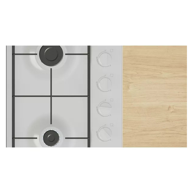 Bosch 296PBP6B2K60 60cm White Gas Hob