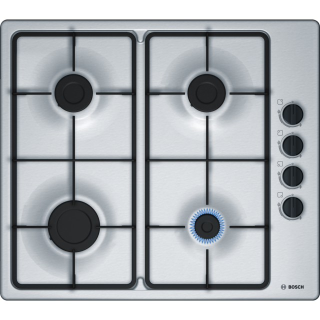 Bosch PBP6B5B60 60cm, 4 burners, Cast Iron finish supports, Side control