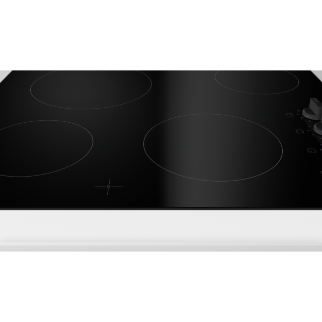 Bosch PKE611CA3E Bosch Series 2 Four Zone Ceramic Electric Hob, 60Cm - Black 