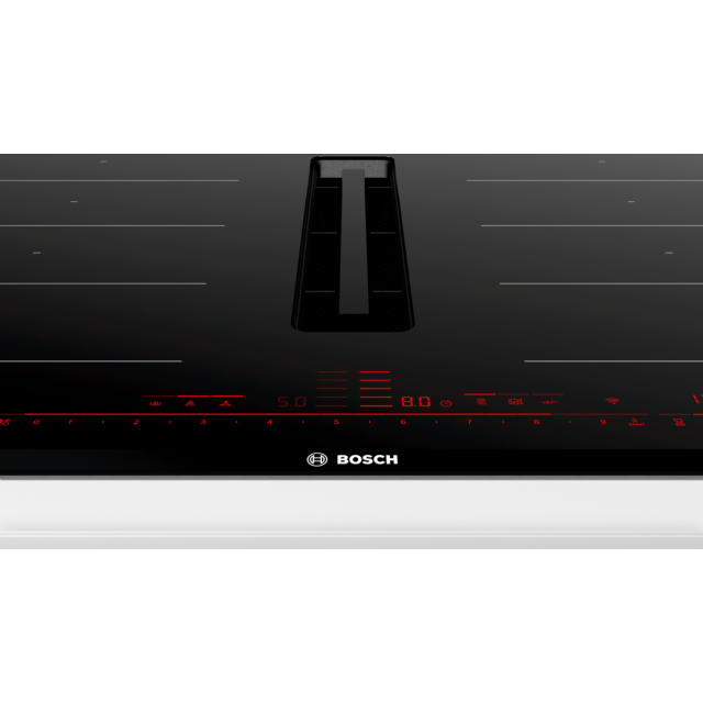 Bosch PXX875D67E 80cm venting hob, DirectSelect Premium Control, 2 x Flex + Ventilation, PerfectCook