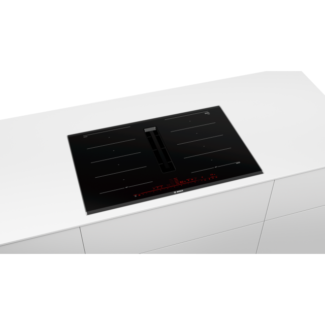 Bosch PXX875D67E 80cm venting hob, DirectSelect Premium Control, 2 x Flex + Ventilation, PerfectCook