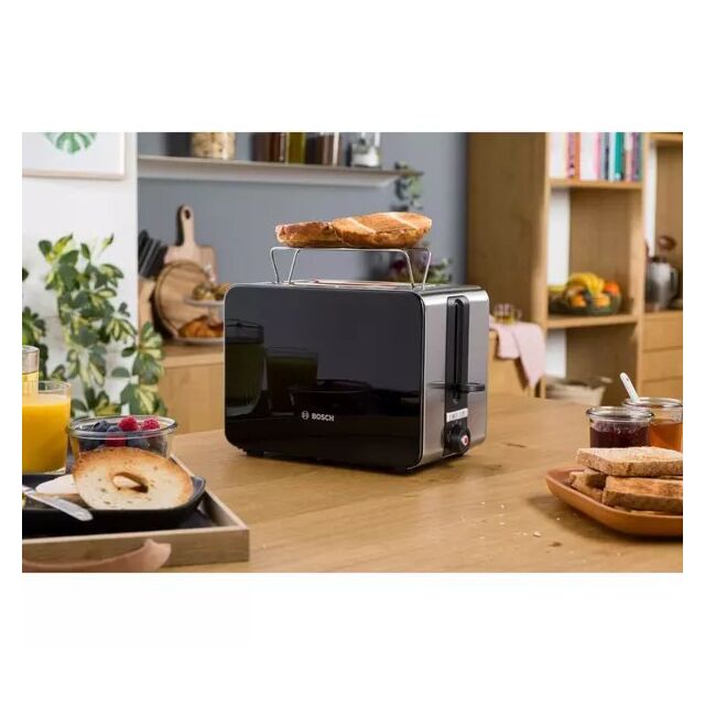 Bosch TAT7203GB 2 Slice Toaster - Black