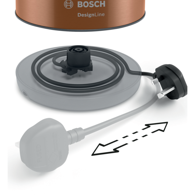 Bosch TWK4P439GB 1.7L Traditional Kettle - Copper