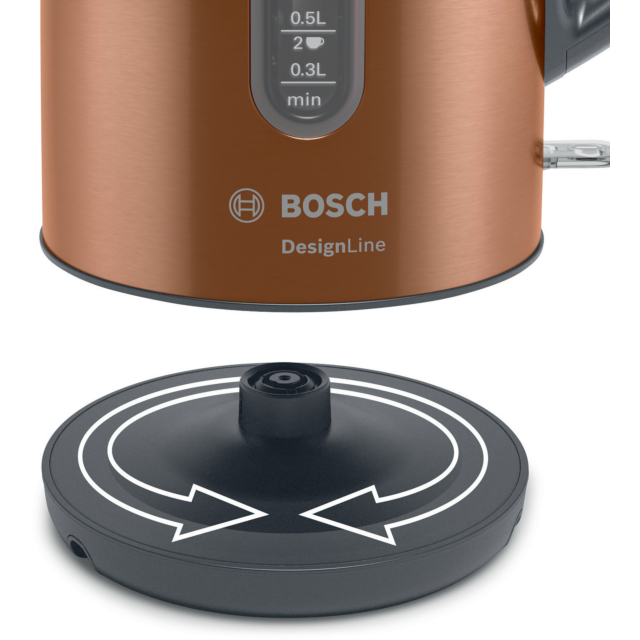 Bosch TWK4P439GB 1.7L Traditional Kettle - Copper