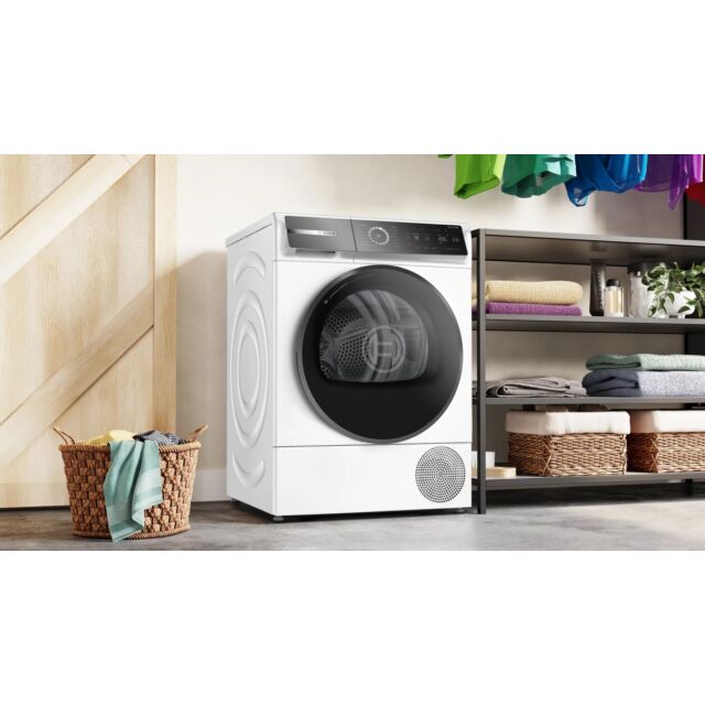 Bosch WQB246C9GB 9kg Heat Pump Tumble Dryer - White