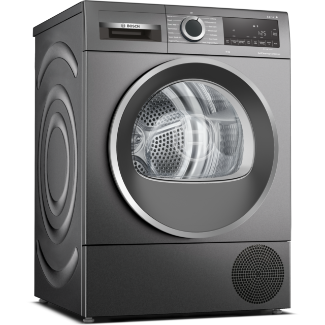 Bosch WQG245R9GB Capacity 9kg, Heat Pump, SelfCleaning Condenser, Hygiene Plus, Half Load, AutoDry, 