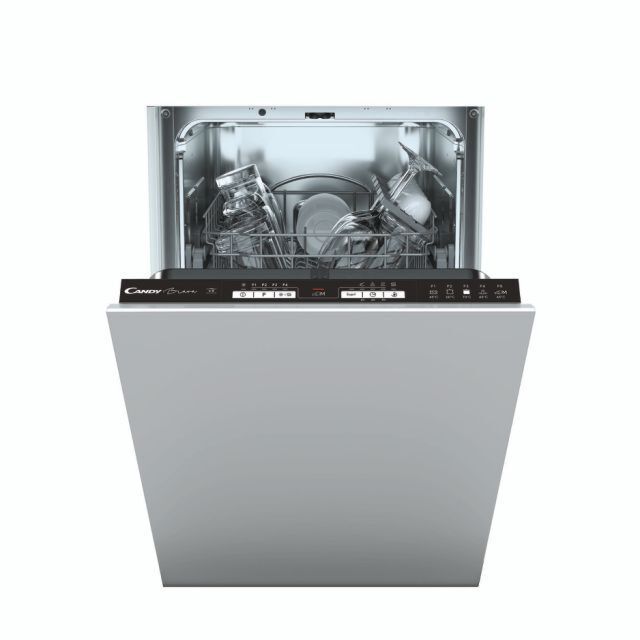 Candy CDIH 2L952 45cm SlimLine Dishwasher, 9 place settings, NEL 'E', 52 dB, Black LED Interface
