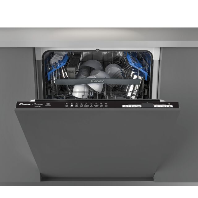 Candy CDIN 2D620PB-80E 60cm Dishwasher, 16 place settings, NEL 'E', 42 dB, Black 5 Digit LED, Wi-Fi 