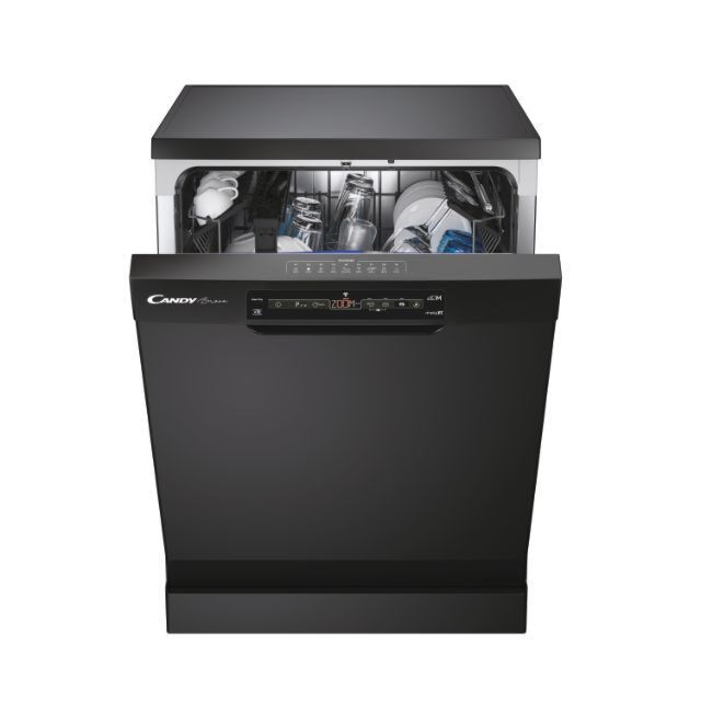Candy CSF 5E5DFB1 15 Place Settings, Black, with WiFi