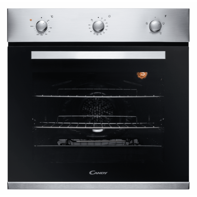 Candy FCP403X/E 60cm Fan Oven
65 Litre capacity, 4 functions, minute minder, rotary controls, doubl