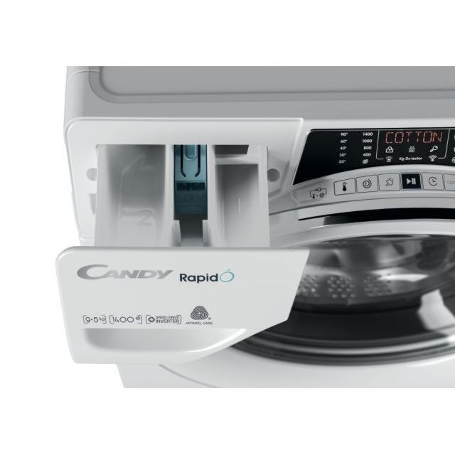 Candy ROW4964DWMCE Rapido, 9+6, Washer Dryer, WiFi, 1400 rpm, White