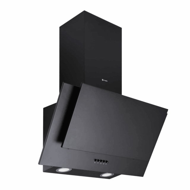 Caple AH600BK black painted steel, push button controls, 280m3/h, W 600mm, C energy,filter CAP60CF