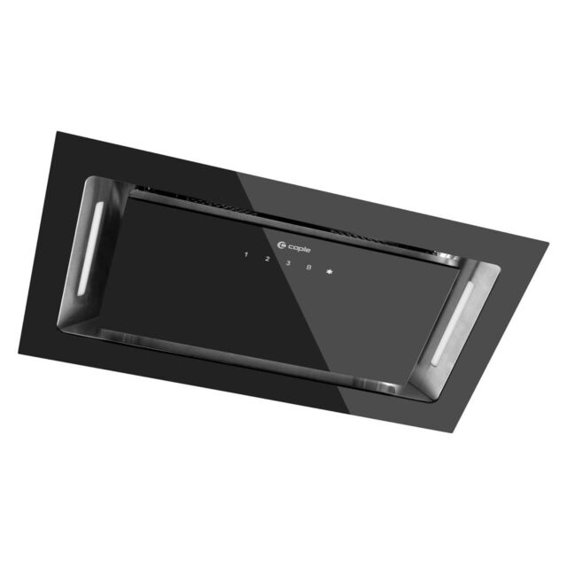 Caple BU525BK black glass, electronic controls, 535m3/h, W 520mm, B energy, filter CAP61CF