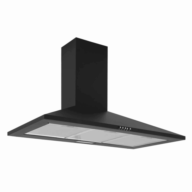 Caple CCH901BK black, push button controls, 305m3/h, W 900mm, C energy, filter CAP60CF 