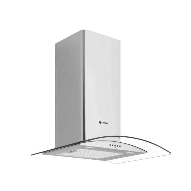 Caple CGC611SS stainless steel and glass, push button controls, 456m3/h, W 600mm, C energy, filter C